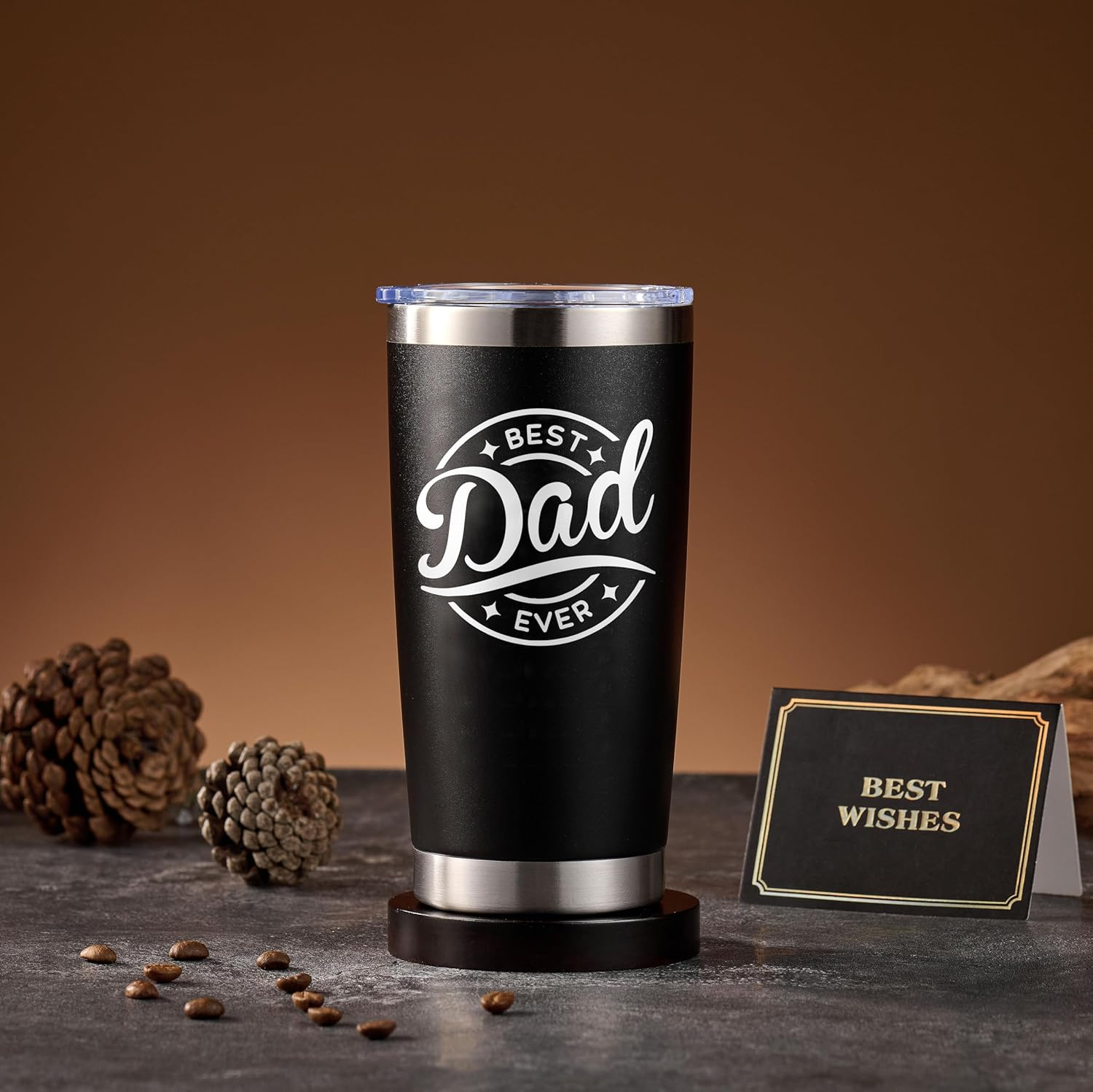Fathers Day Gift Ideas, from Daughter, Son, 20Oz Tumbler, Birthday, Valentine'S Day Christmas Day for Dad, Black image number 3