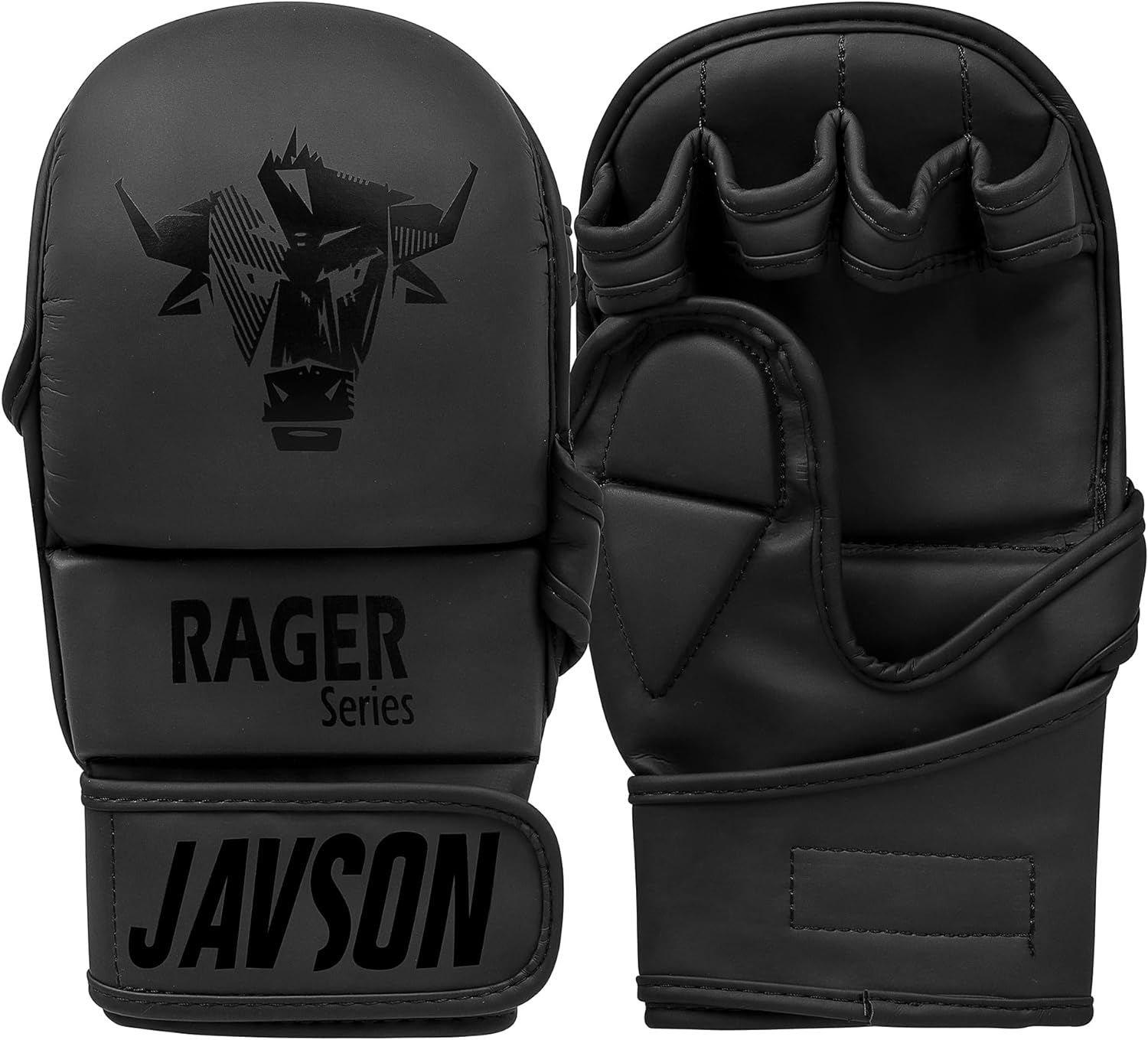 MMA Gloves Artificial Leather for Men & Women, Kickboxing Gloves Martial Arts Gloves for Grappling, Kickboxing, Muay Thai, Cage Fight & Punching Bag Gloves for UFC Training & Sparring by Javson image number 2