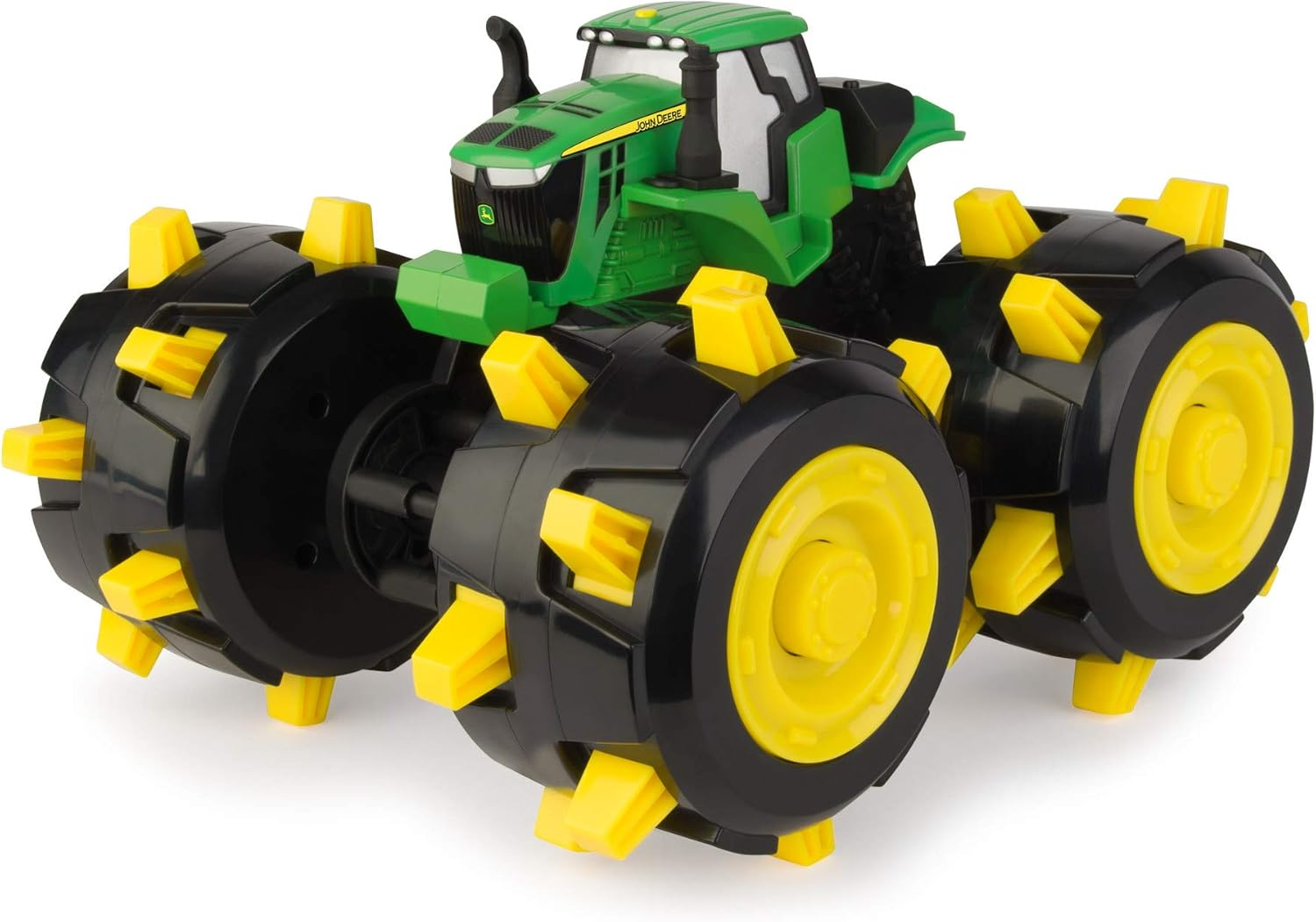 John Deere 46712 Monster Treads Tough Treadz Tractor Vehicle,Green/Yellow/Black image number 2
