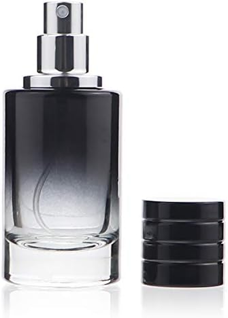 Z&eacute;nitude Glassworks 100Ml Glass Perfume Bottle Gradient Empty Cylindrical Bottle with Fine Mist Atomiser (Black) image number 1