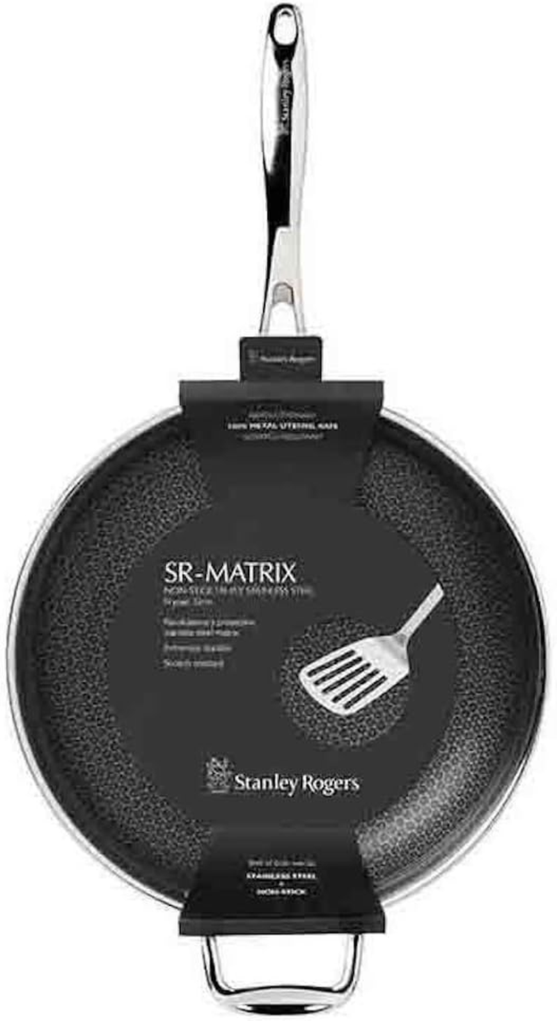 Stanley Rogers Matrix Non-Stick Frypan 32Cm &ndash; Tri-Ply Stainless Steel Cookware for Induction Cooking &ndash; Premium Kitchen Frying Pan image number 2