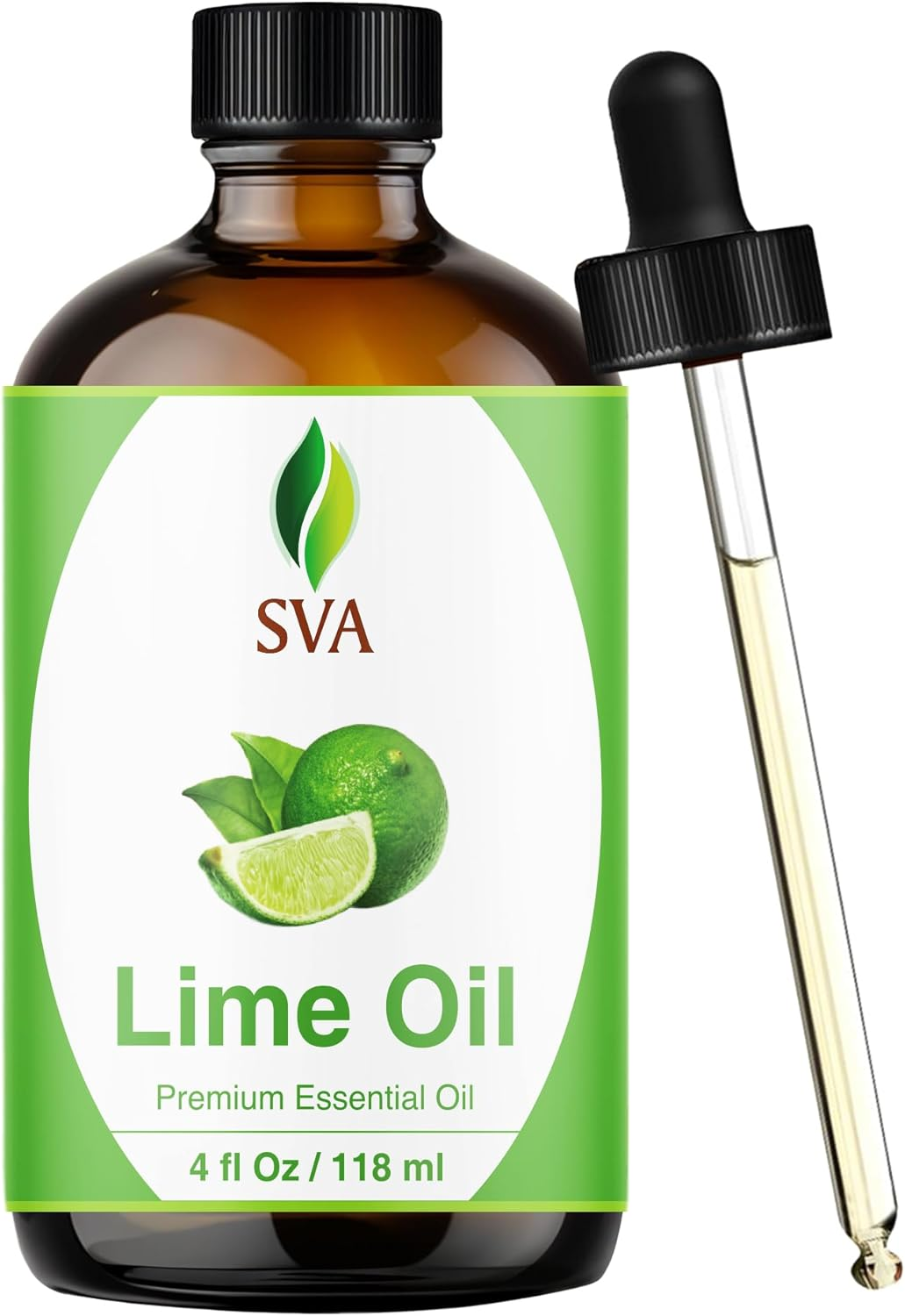 SVA Lime Oil 4 Fl Oz &ndash; 100% Natural Steam Distilled Essential Oil with Dropper &ndash; for Diffuser, Hair, Skin, Soap & Candle Making image number 3