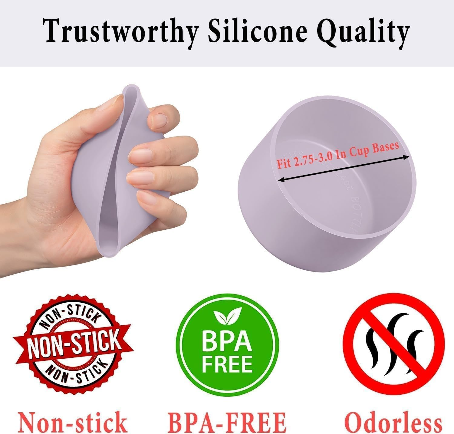 WADY 2-Pack Silicone Boot for Stanley Tumbler 30 40 Oz, Compatible with Yeti, Simple Modern, Owala Water Bottle