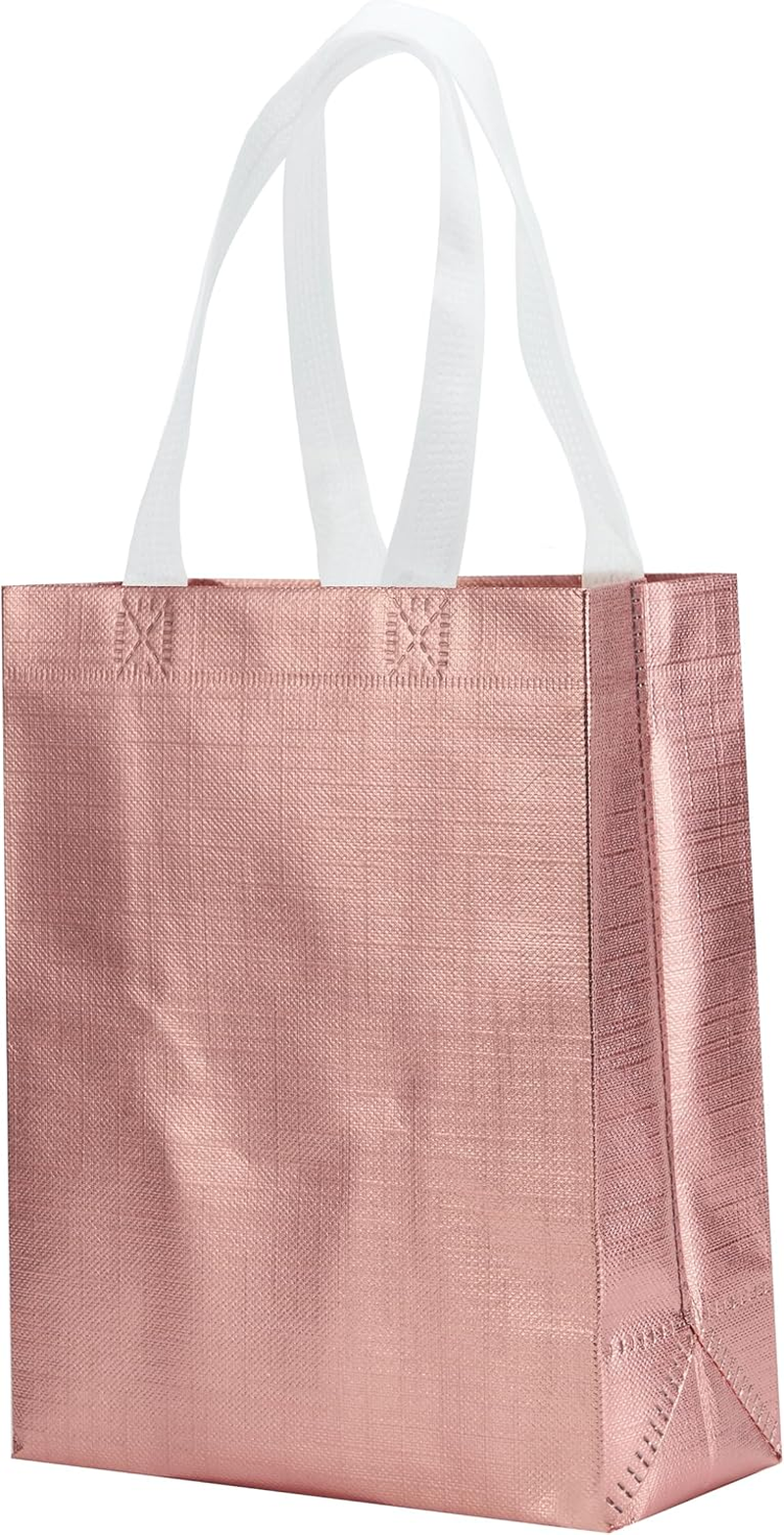 Mix Color Gift Bag Set of 12 Reusable Medium Size Favor Bags for Party Wedding Christmas 8X4X10 Inches image number 5