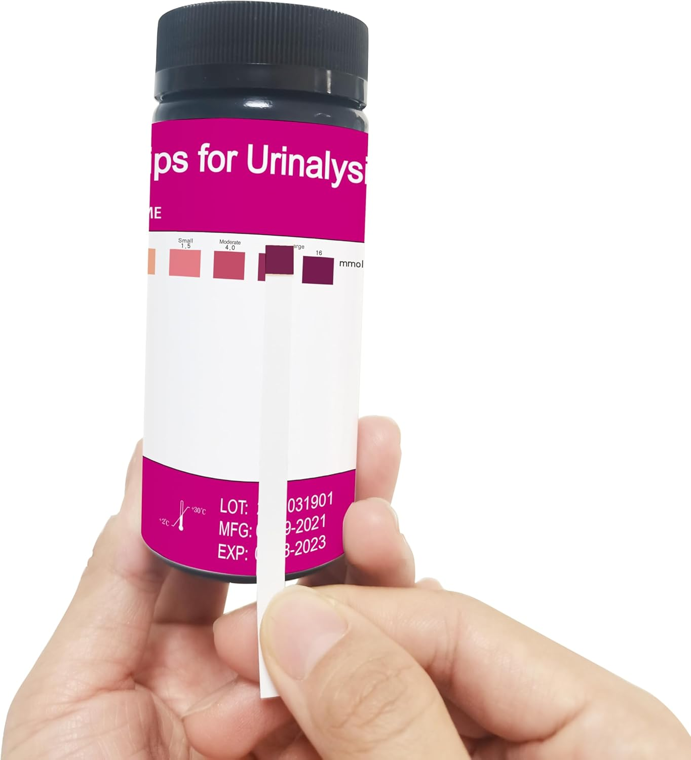 JUMXSRLE Urine Test Strips, URS-1K Ketone Urine Strips, Accurate Results, Urinalysis Home Testing Stick Kit to Help Monitor Your Health, Urine Strips Dipsticktests image number 3