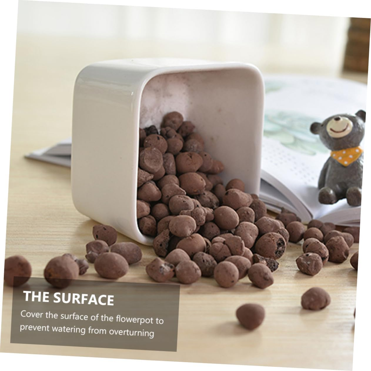 BESPORTBLE Water-Absorbent Pottery Bottom Ceramsite Pebbles Gardening Breathable Ceramsite for Garden Supplies Soil Pellets for Water Crystals for Plants image number 5