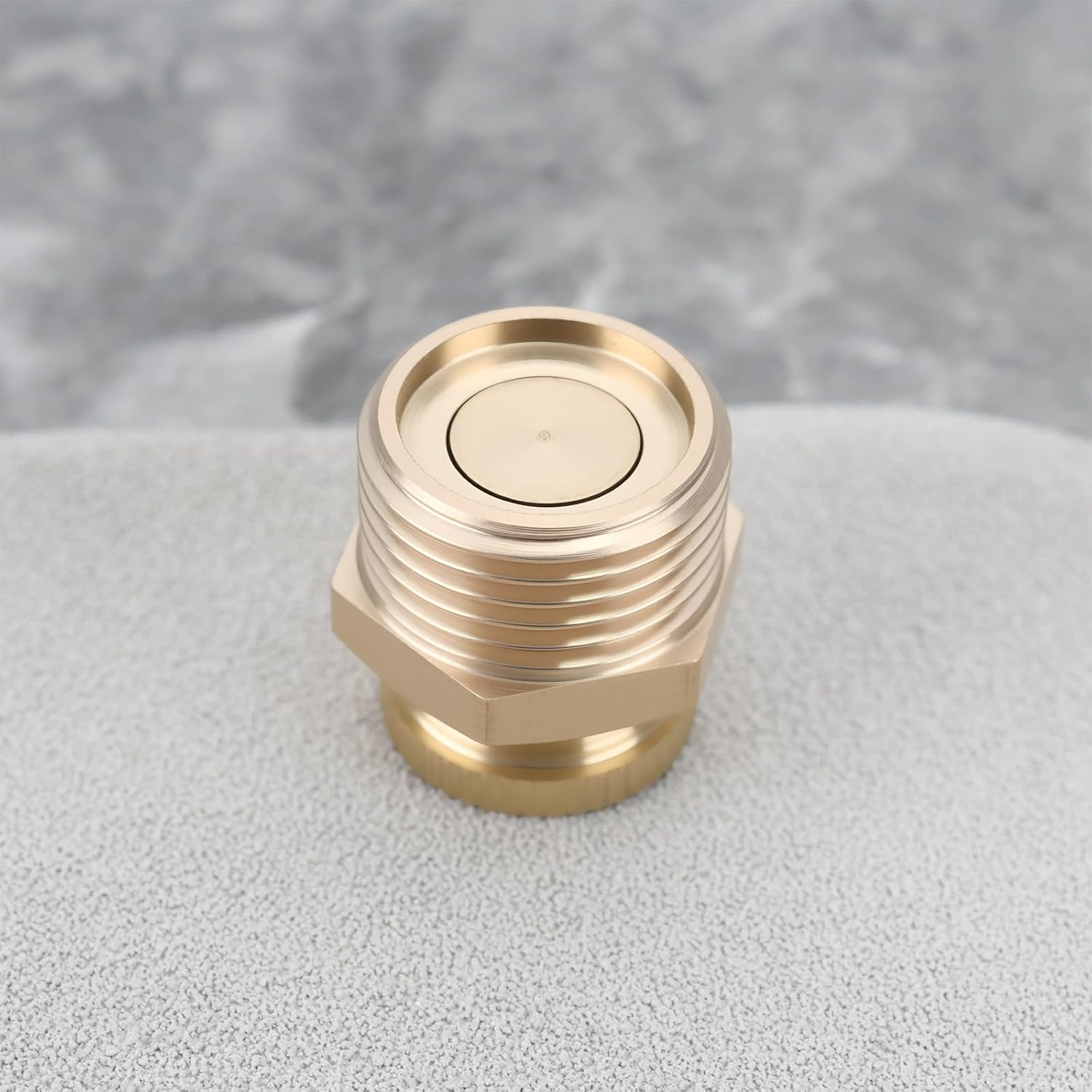 2Pcs 3/8"BSPP Male Thread Air Compressor Drain Valve 9Mm ID Brass image number 3