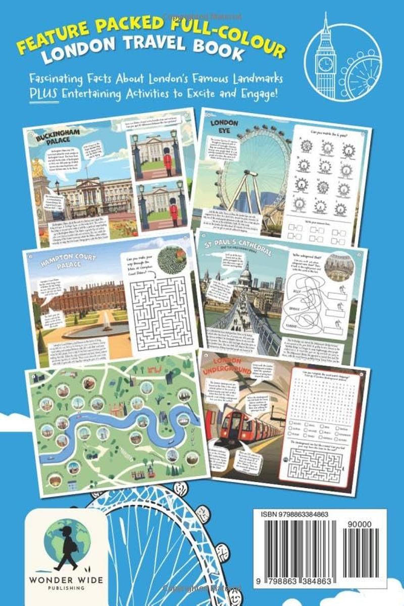 Let&rsquo;S Go to London: Kids Activity Book and Travel Guide &mdash; Feature Packed London Themed Activities and Fun Facts
