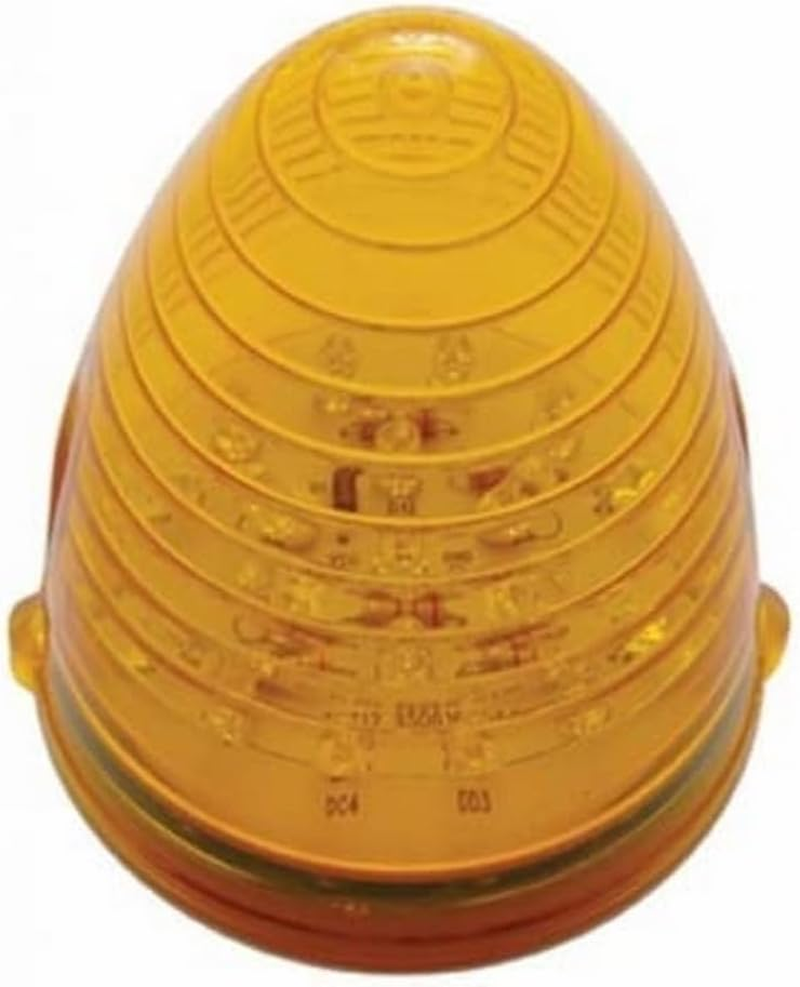 UNITED PACIFIC 38312 Truck Cab Light, 19 LED Beehive Grakon 1000, Amber Led/Amber Lens