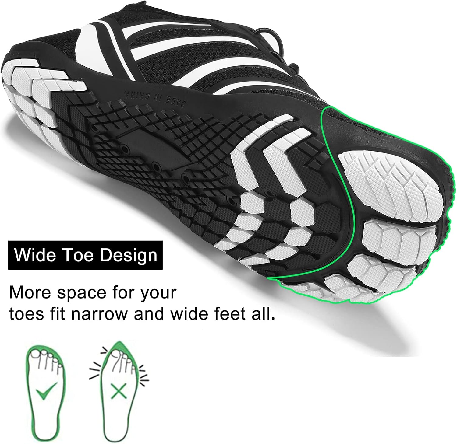 Tcife Water Shoes Womens Mens Swim Beach Shoes Aqua Sports Outdoor Beach Surfing Diving Hiking Yoga Shoes Quick-Dry Water Shoes Men Water Shoes Women image number 3