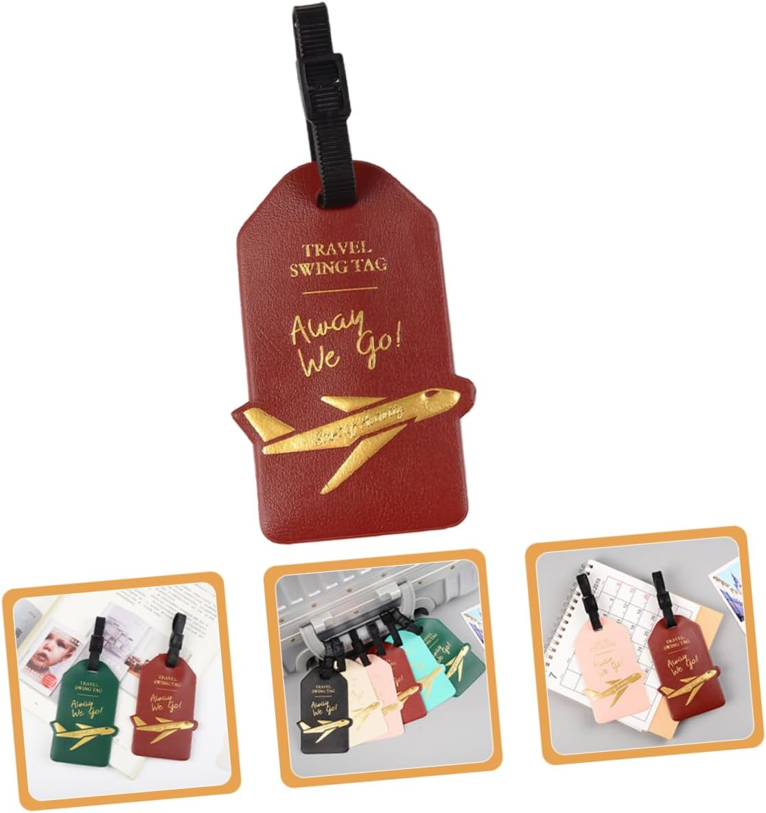 SOESFOUFU Travel Suitcase Tag Luggage Id Labels Baggage Tag for Easy Identification Random Color image number 5