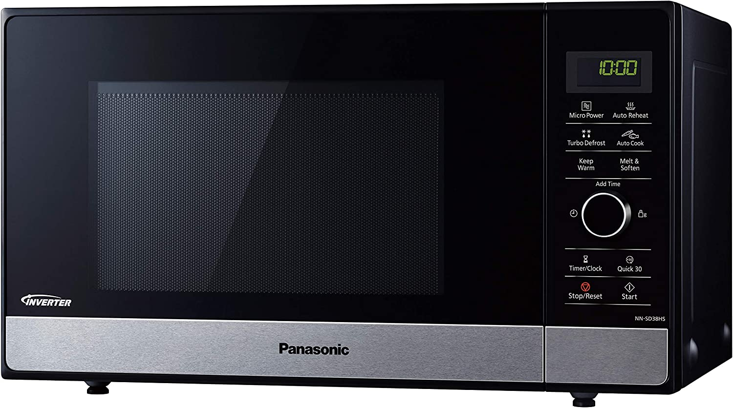 Panasonic 23L 1000W Inverter Microwave Oven, Stainless Steel (NN-SD38HSQPQ) image number 2