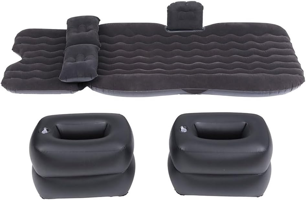 Weisshorn SUV Car Air Mattress, 176 X 80Cm Inflatable Bed Folding Foldable Mattresses Back Seat, Portable Outdoor Camping Travel Chair with Carry Bag and 2 Pillows Charcoal