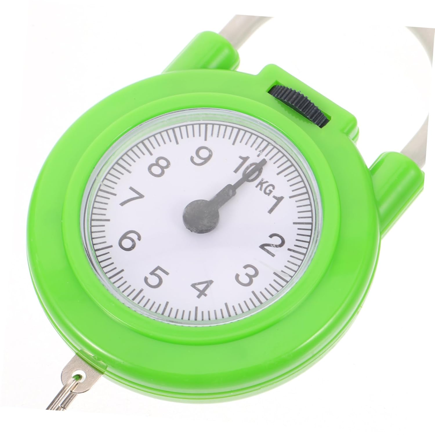Zerodeko Portable Travel Suitcase Spring Scale with Hook, Small Manual Luggage Weight Scale in Fluorescent Green for Travel and Household Use image number 5