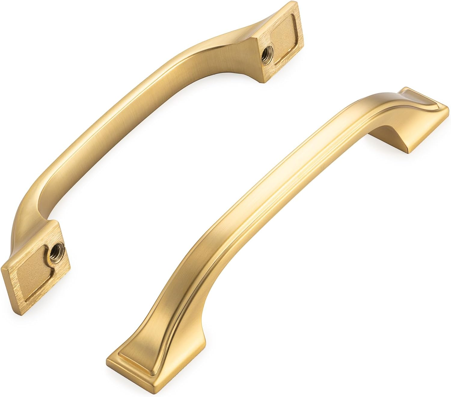 KOOFIZO Square Foot Craftsman Cabinet Bow Pull - Oil Rubbed Bronze Furniture Handle, 5 Inch/128Mm Screw Spacing, 10-Pack for Kitchen Cupboard Door, Bedroom Dresser Drawer, Bathroom Wardrobe Hardware