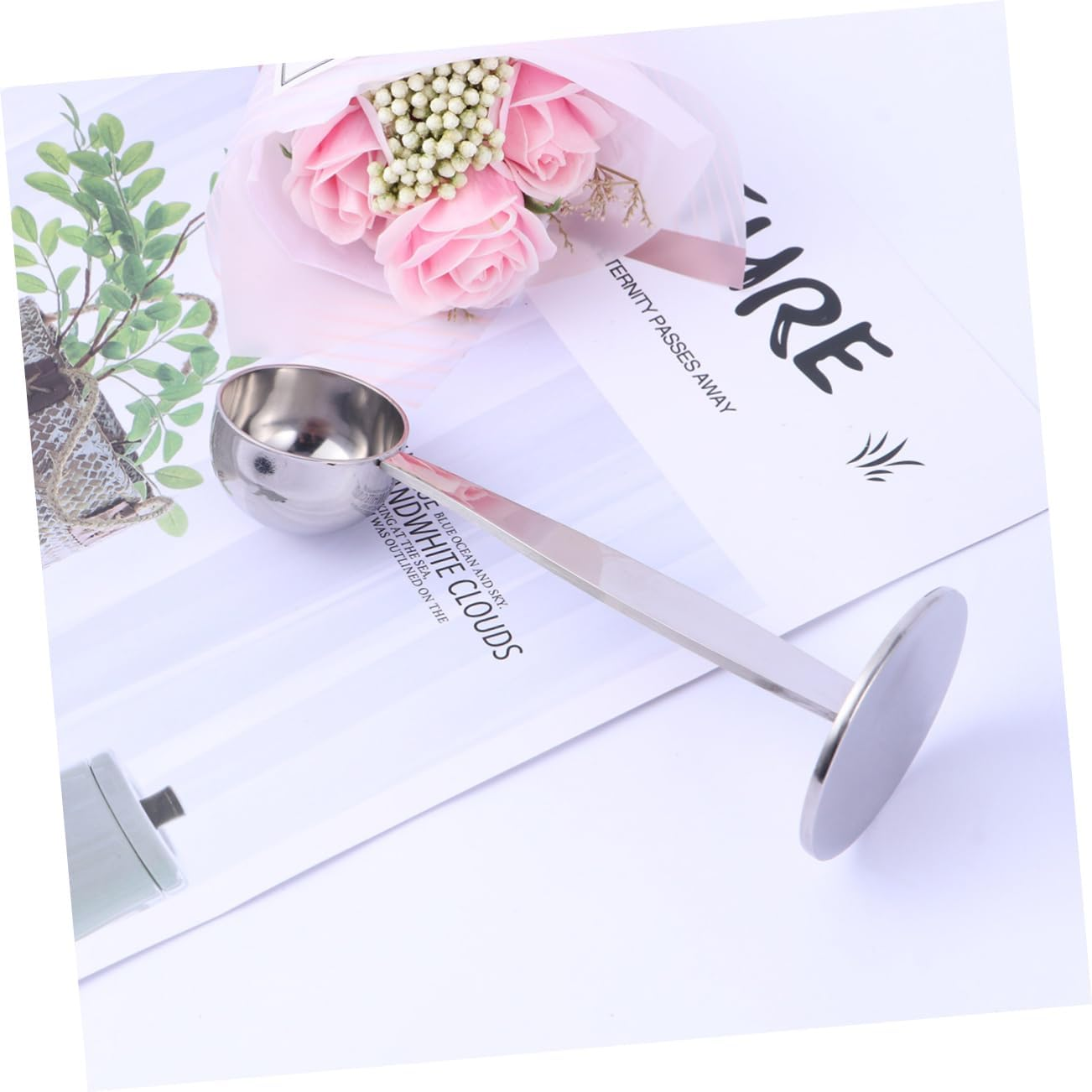 LIGIGWASH 10G Espresso Tamper Spoon and Coffee Measure Scoop Stainless Steel Dual Function Tool for Ground Coffee Cocoa and Tea Easy to Clean and Dishwasher Safe image number 4