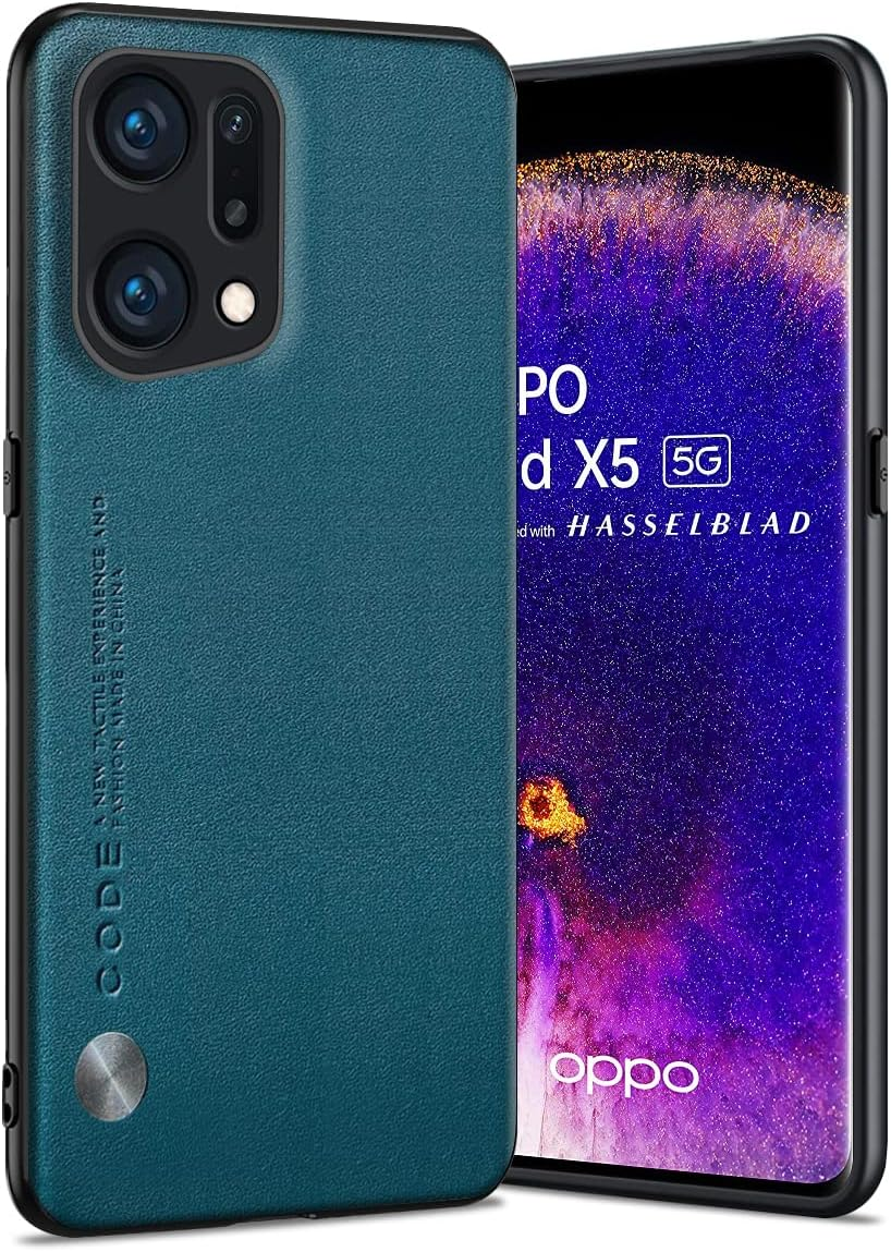 Puxssul for Oppo Find X5 Case, Soft TPU Faux Leather Case, Extremely Lightweight Ultralight Camera Protection Leather Case for Oppo Find X5 (White)