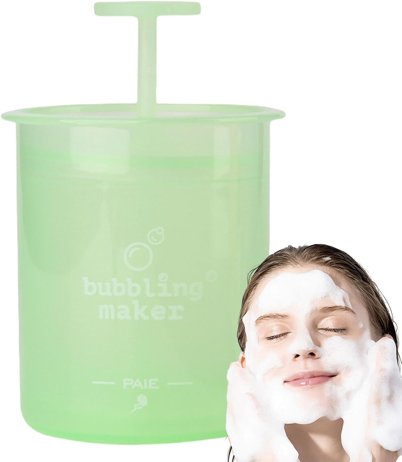 Foam Maker - Face Cleanser Foaming Bottle Bubble Foamer,Skincare Cleansing Foaming Maker, Cleanser Foam Maker, Facial Cleansing Tool for Women - Pink image number 7