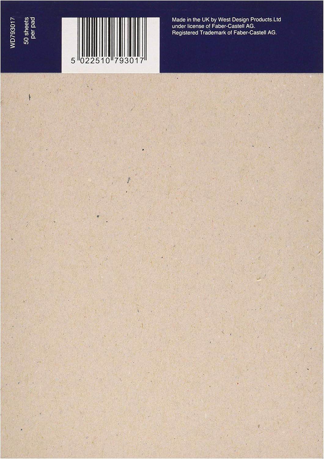 Faber-Castell Creative Studio Sketch Pad, A5, Acid Free Gummed Paper Pad 100 GSM, 50 Sheets for Graphite, Coloured Pencils, Charcoal, Sketching, Arts, Craft, Home and School