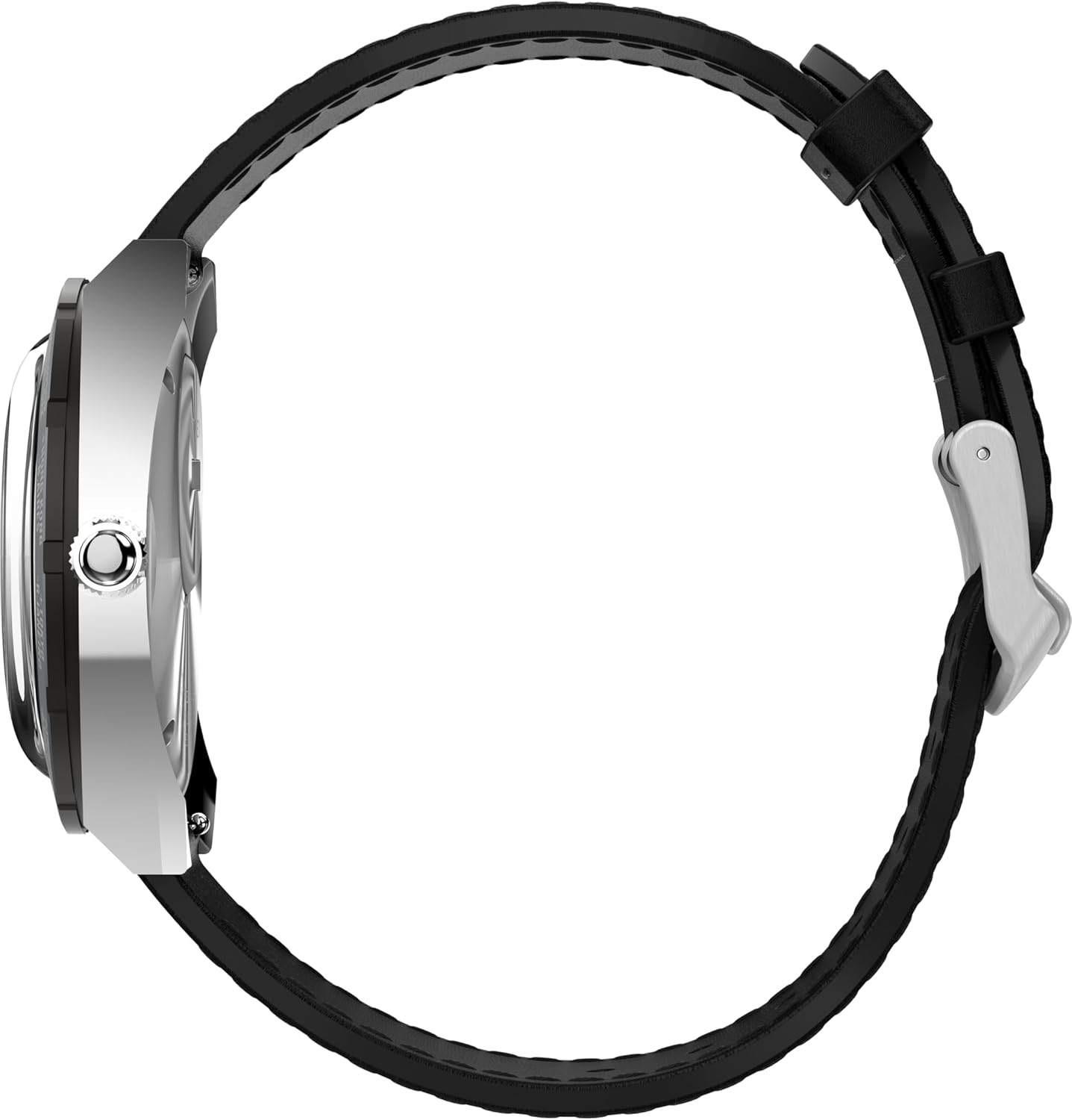 TIMEX Men'S World Time Reissue Leather Strap Watch, Black, 39 Mm image number 4