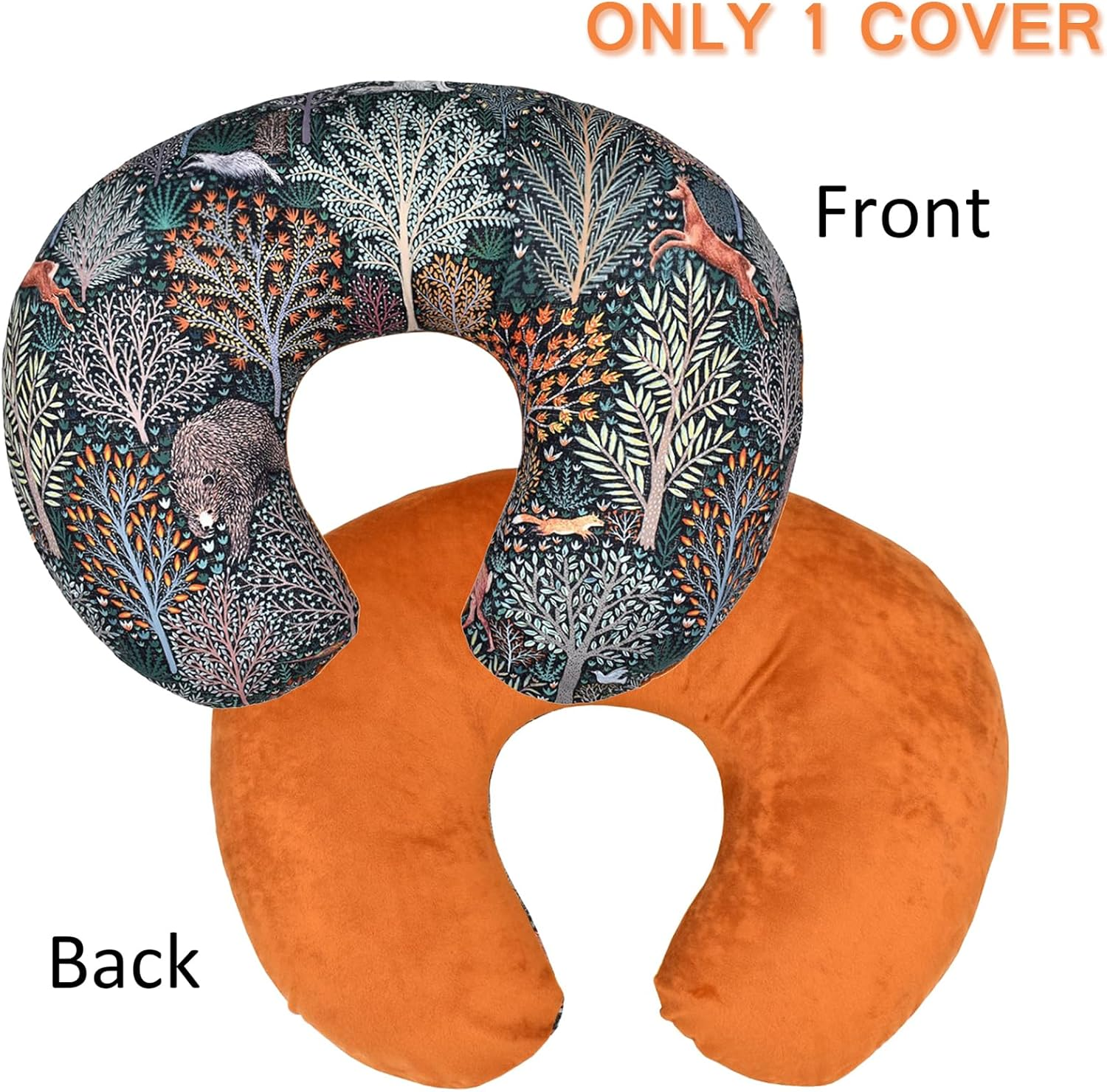 Winmany Baby Nursing Pillow Cover Newborn Removable Breastfeeding Pillowcover Cute Pattern Girls Boys Nursing Pillowcase for Breast and Bottole Feeding image number 2