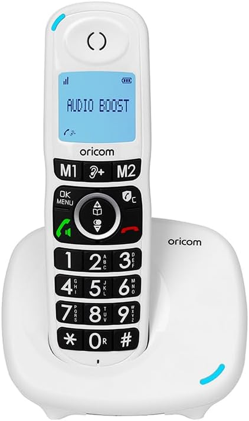 Oricom CARE620 DECT Cordless Amplified Phone with Instant Call Blocking - Phone for Elderly with Visual and Hearing Impaired, Large Backlit Display, Hearing Aid and T-Coil Compatible, Telephone image number 2