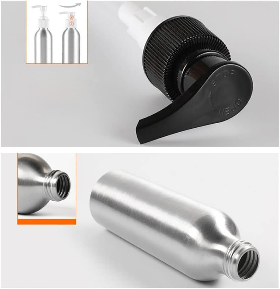 3 Pcs 250Ml Pump Bottle Dispenser Leak Proof Refillable Lotion Soap Shampoo Dispenser Cosmetic Containers Jar Kitchen Bathroom Shower Containers for Kitchen Bathroom (Style1, One Size) image number 6