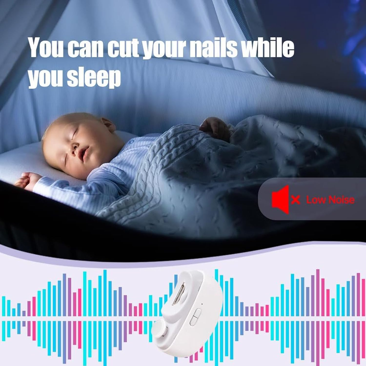 2026 New Automatic Nail Clippers for Seniors, Electric Nail Trimmer Polisher, 2-Speed USB Rechargeable Electric Toenail Clippers with Light and Nail Scraps Storage for Thick Toenails (Black) image number 2