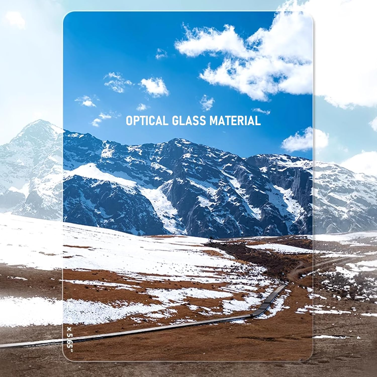 4'' X 5.65'' Black Diffusion Square Filter, Optical Glass Cinema Mist Diffuison Filter, Mist Dreamy Cinematic Effect for SMALLRIG 4 X 5.65 Matte Box (1/8) image number 1