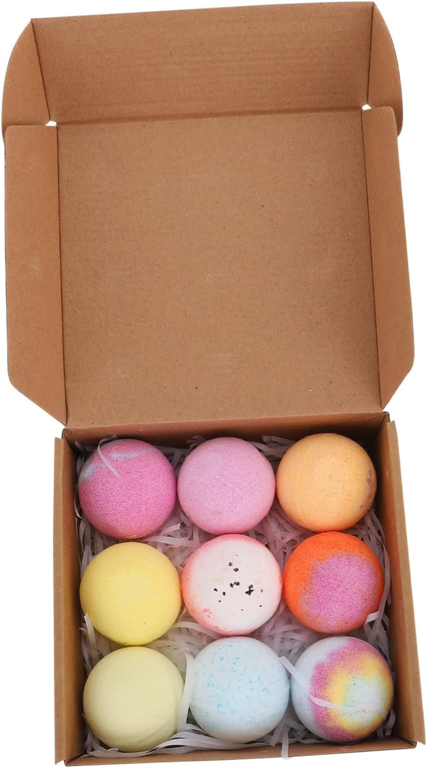 Minkissy 9Pcs Bath Balls Essential Oil Natural Bath for Home (Random Color) image number 6
