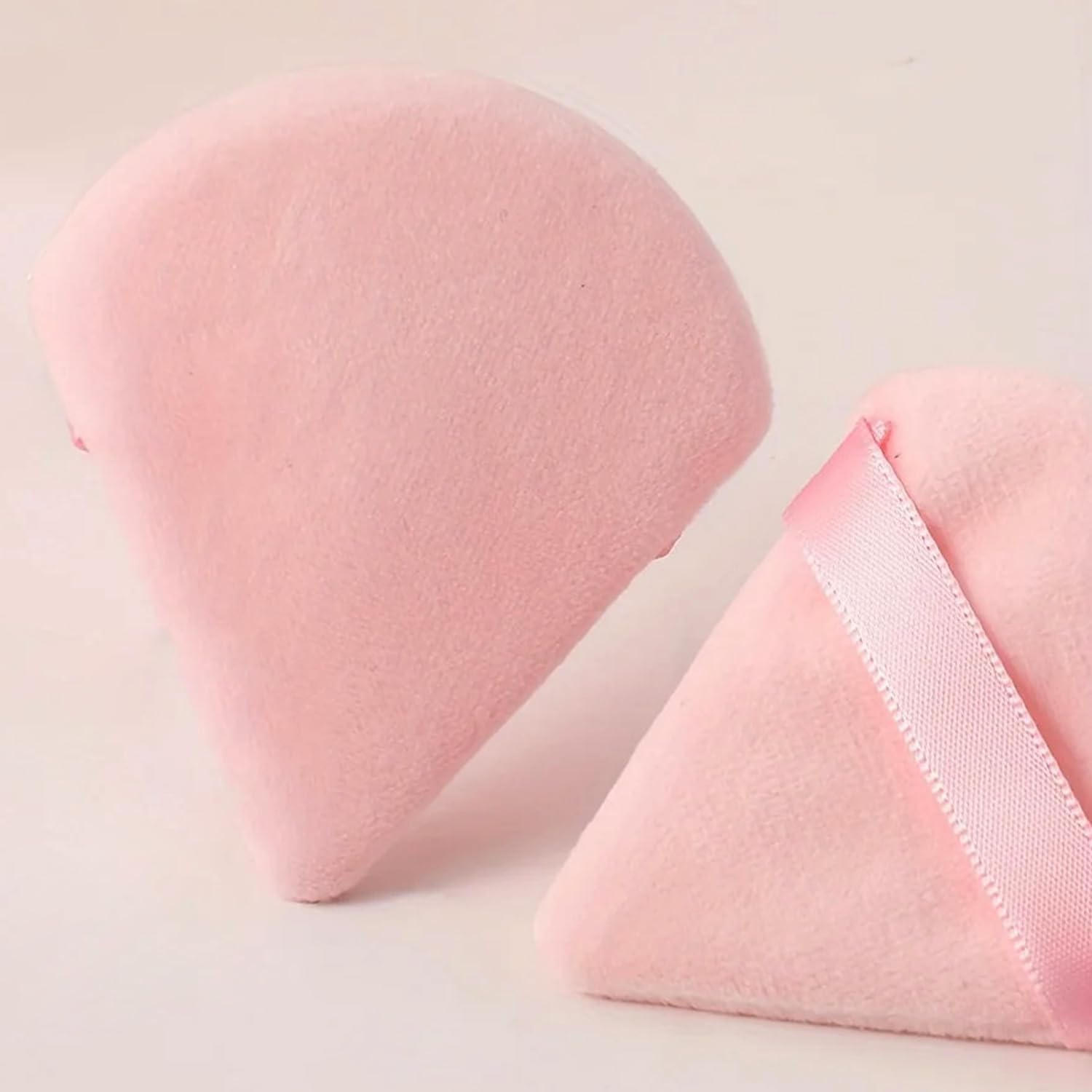 24 Pcs Triangle Powder Puff, Cotton Makeup Puff, Washable Face Powder Puff (24LP) image number 4