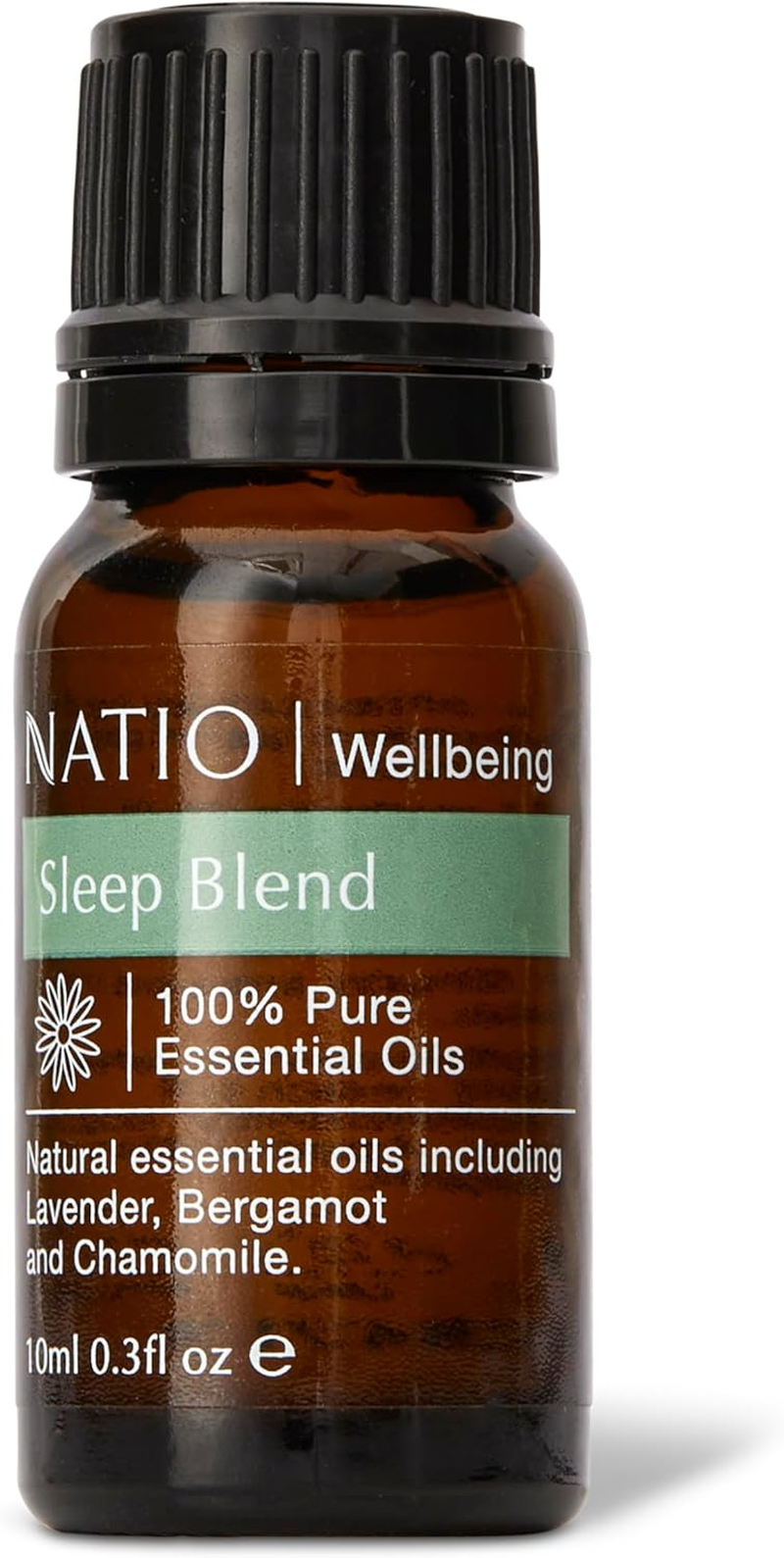 Natio Australia Wellbeing Pure Essential Oil Blend - Sleep 10Ml - Relaxing Lavender, Bergamot & Chamomile to Promote Restful Sleep - 100% Pure Essential Oil Blend - Made in Australia