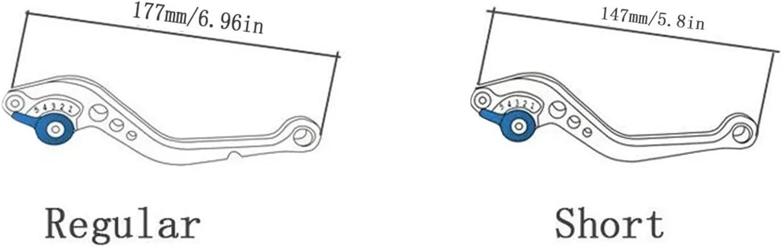 Fit for Husqvarna 701 Supermoto Enduro 2017 2018 2019 2020 2021 2022 2023 CNC Motorcycle Adjustable Brake Clutch Lever Accessories(Blue 147Mm) image number 4