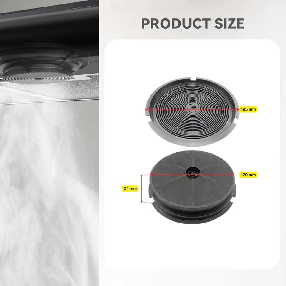 Activated Carbon Filters Range Hood Filters Compatible with Wetinghouse and Chef Rangehoods image number 3