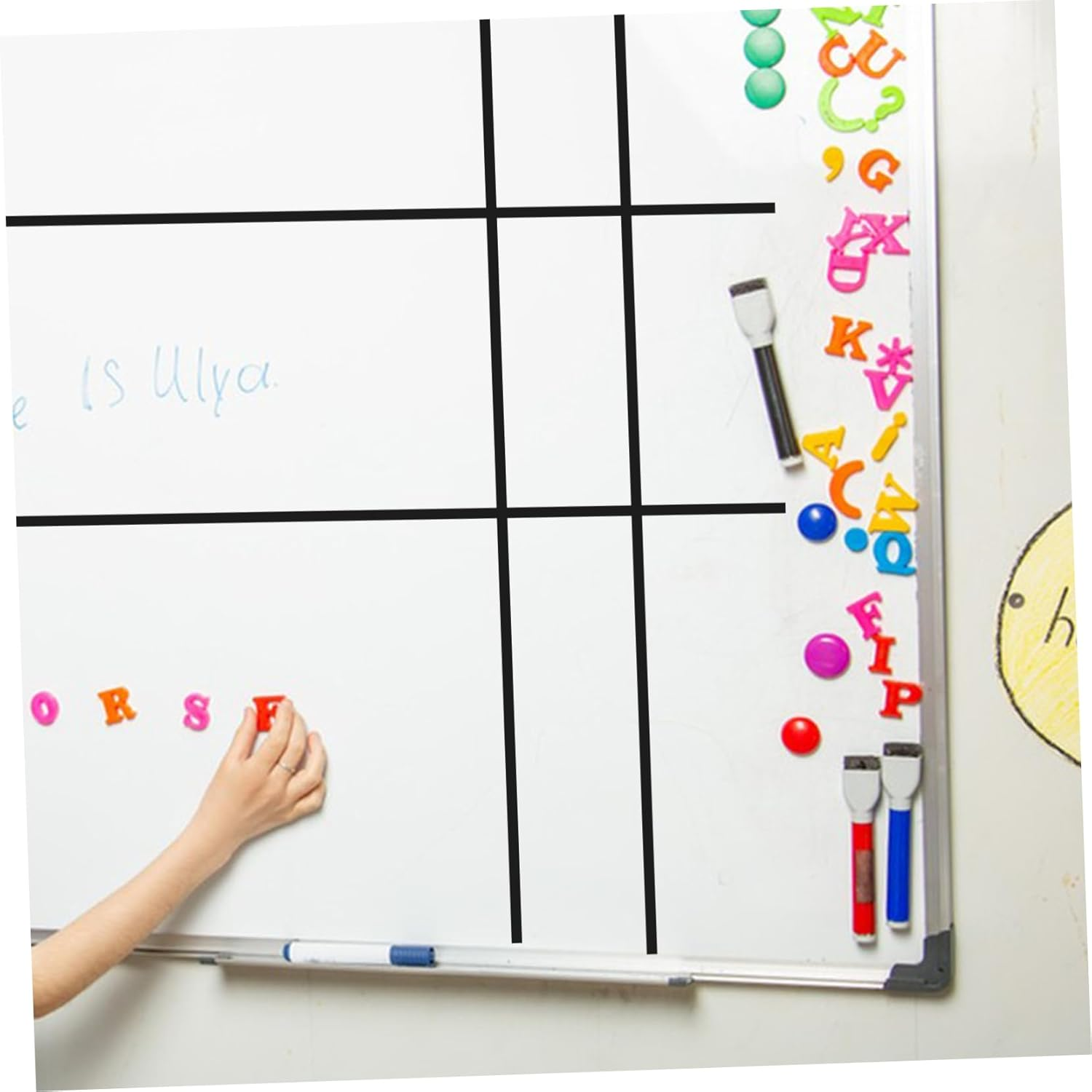 10Pcs Dry Erase Board Tape Whiteboard Pinstripe Adhesive Thin Vinyl Tape for Chart Mirror Craft Car Striping