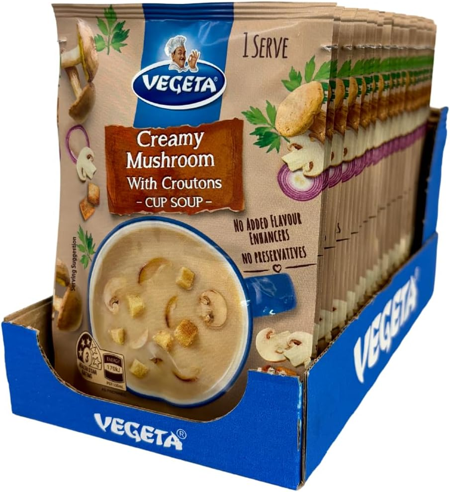Vegeta Creamy Mushroom with Croutons Cup Soup 20G X 20 Box image number 2