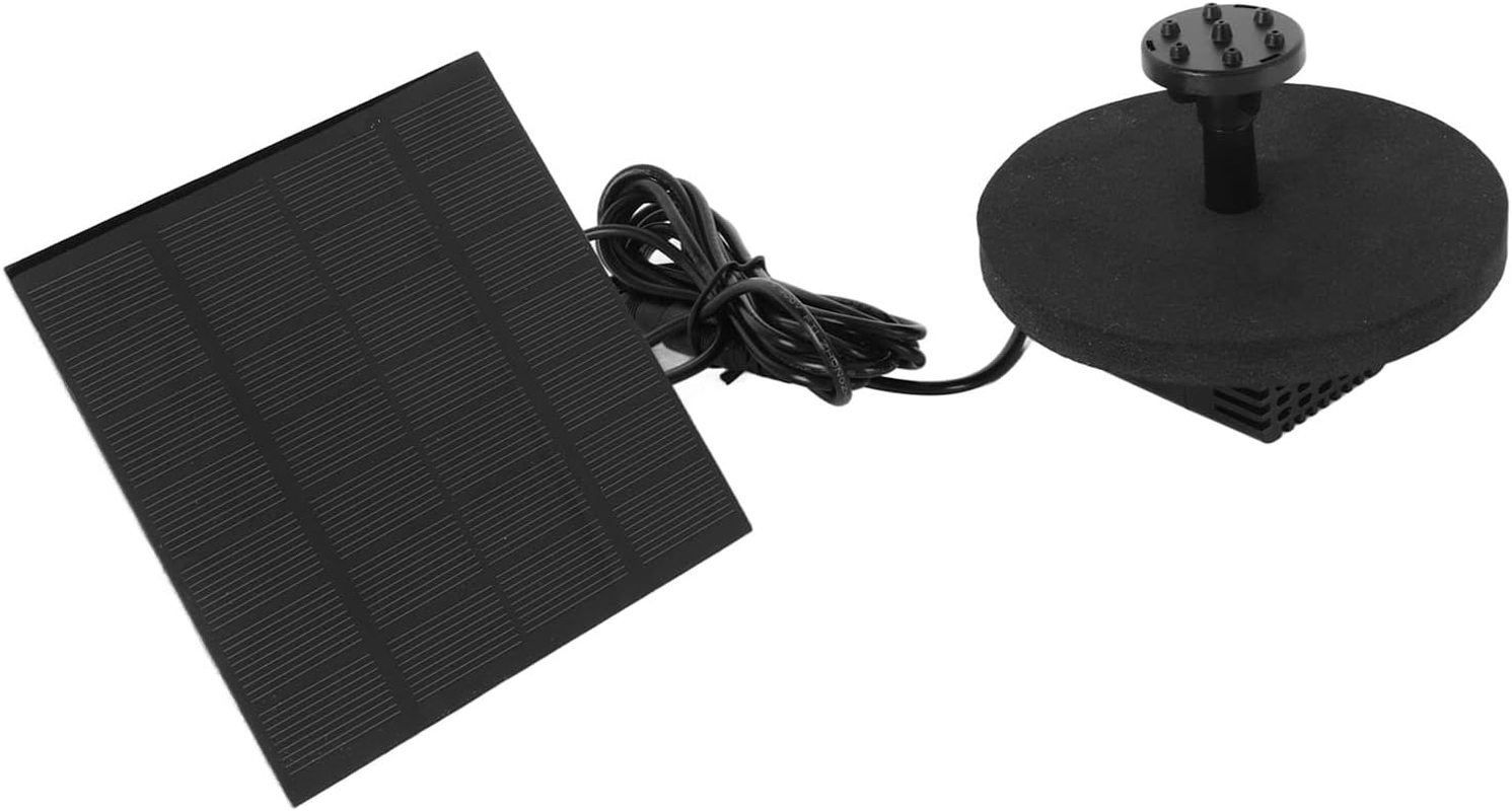 Zerodis Garden Recreation Pump Abs Small Fountain Kit for Bird Bath and Garden Decoration with 120Cm Lift for Lovers DIY Outdoor Solar Fountain image number 4