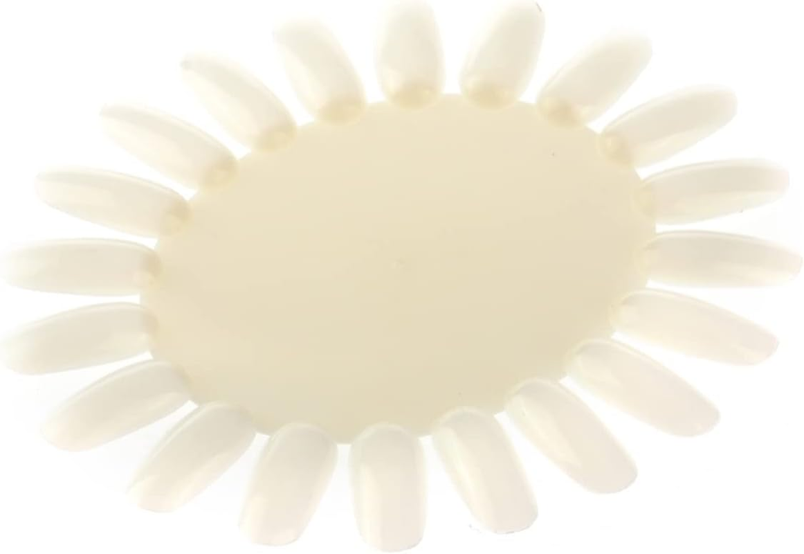 BELLIFFY 10Pcs Nail Art Display Boards Sunflower Acrylic Fake Nails Polish Organizer Wheel
