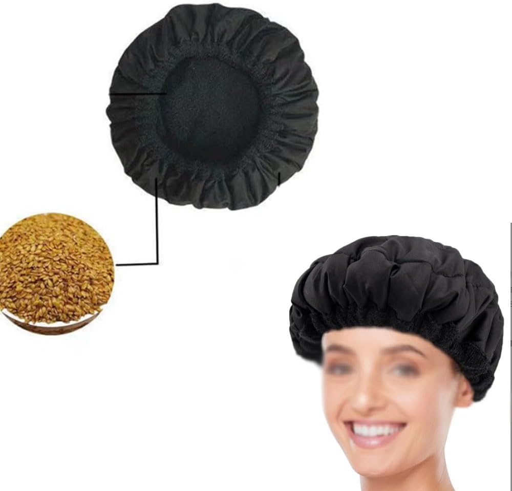 Armastuse Hair Treatment Cap,Heat for Deep Conditioning,Heat Therapy and Thermal Spa Steamer Gel with 10 Pcs Disposable Shower Caps for Treatment