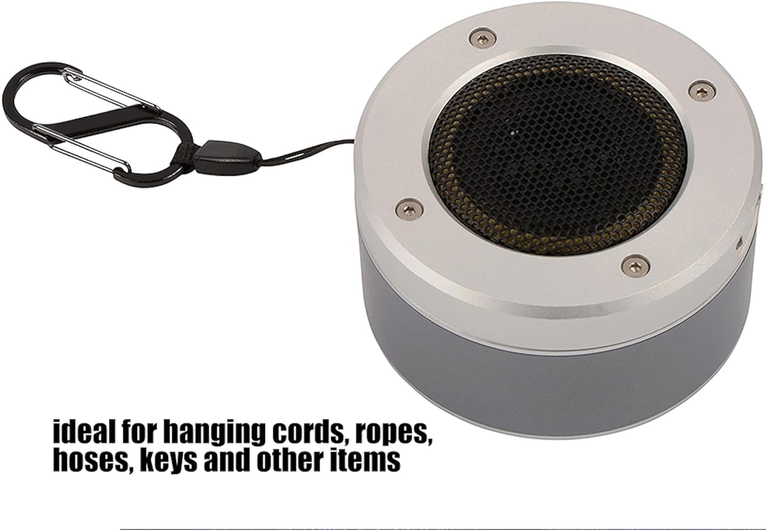 6PCS S Shape Dual Clips Mini Carabiner - Keychain Aluminum Durable Quick Release Auto Locking D-Shape Wire Gate Clip for Home Rv Camping Fishing Hiking Traveling and Sports Outdoors (Silver)