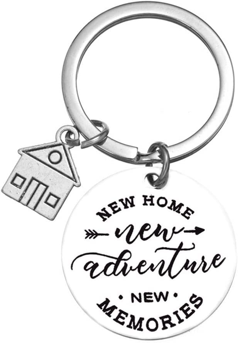 New Home First Home Gifts for Family & Friends - Housewarming Keyring Keychain Gifts for New Home Owners