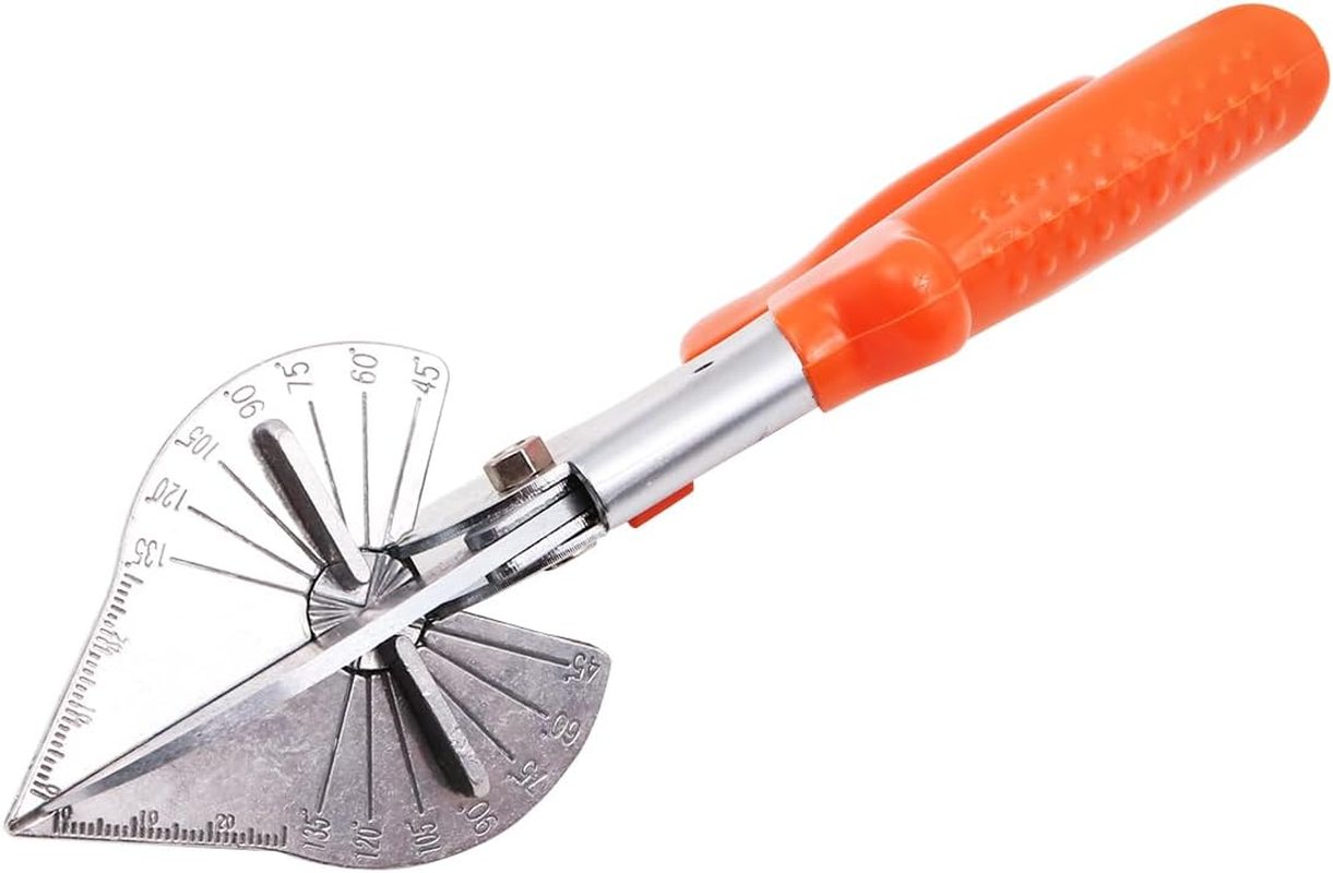 ZONADA Gasket Shear Mitre Shear 45 to 135 Degree Multi-Adjustable Angle Trim Cutter Cutting Plastic PVC PPR PE Pipe Branch Wire High Precision