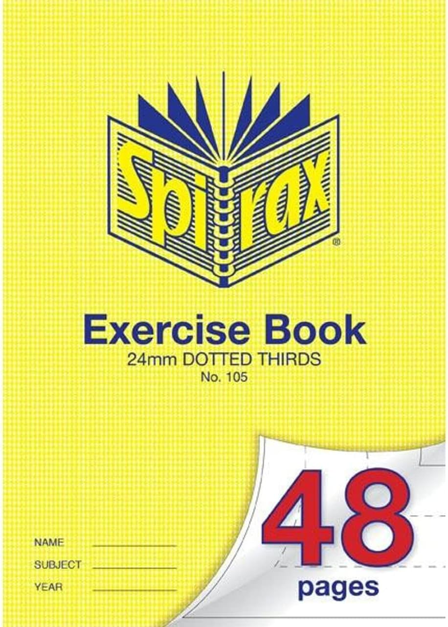 Spirax 105 A4 Exercise Book with 24MM Dotted Thirds (48 Pages) image number 3