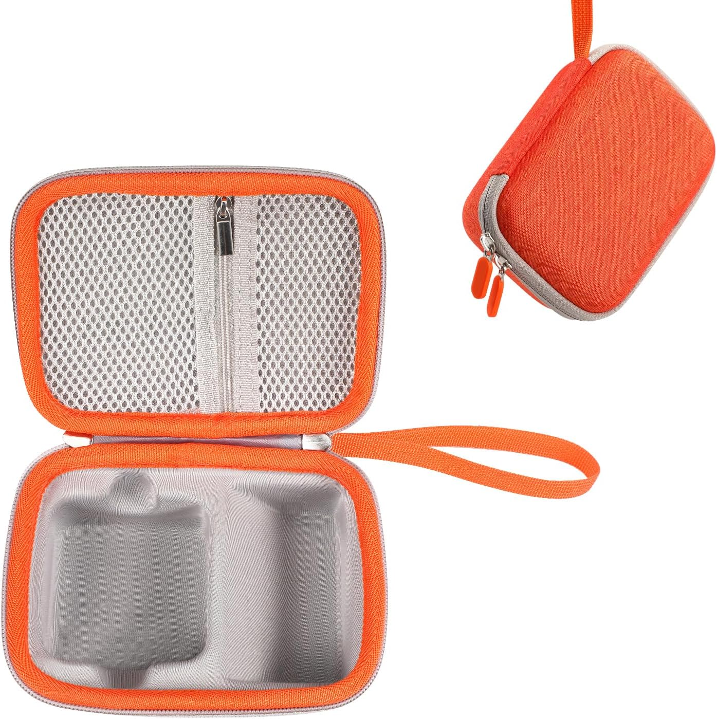 Hard Travel Case for Yoto Mini Portable Bluetooth Audio Player, EVA Storage Bag with Carrying Strap for Story Player, Audio Card, Charging Cable (Large, Grey)