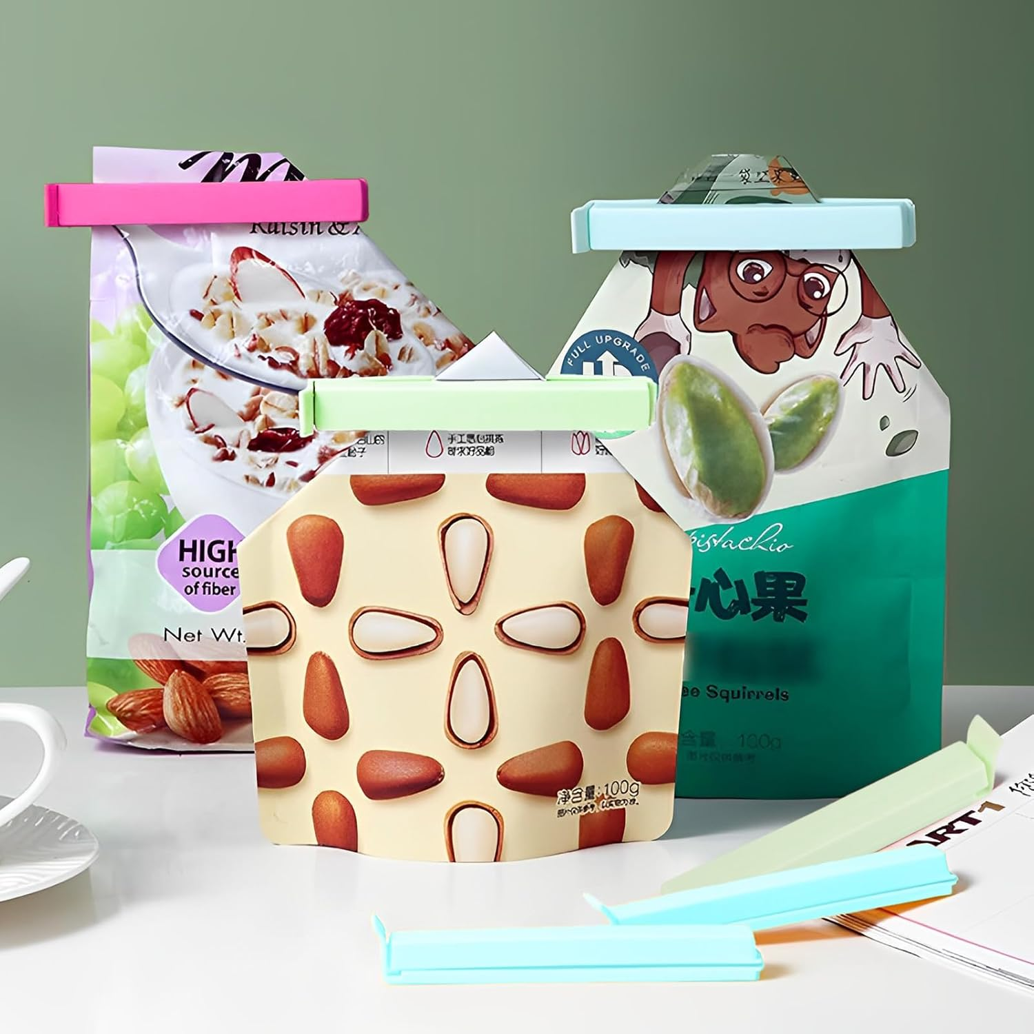 36PCS Assorted Food Bag Clips Bag Sealing Clips,Kitchen Clips for Bags for Food, Kitchen and Home, Large Size image number 4