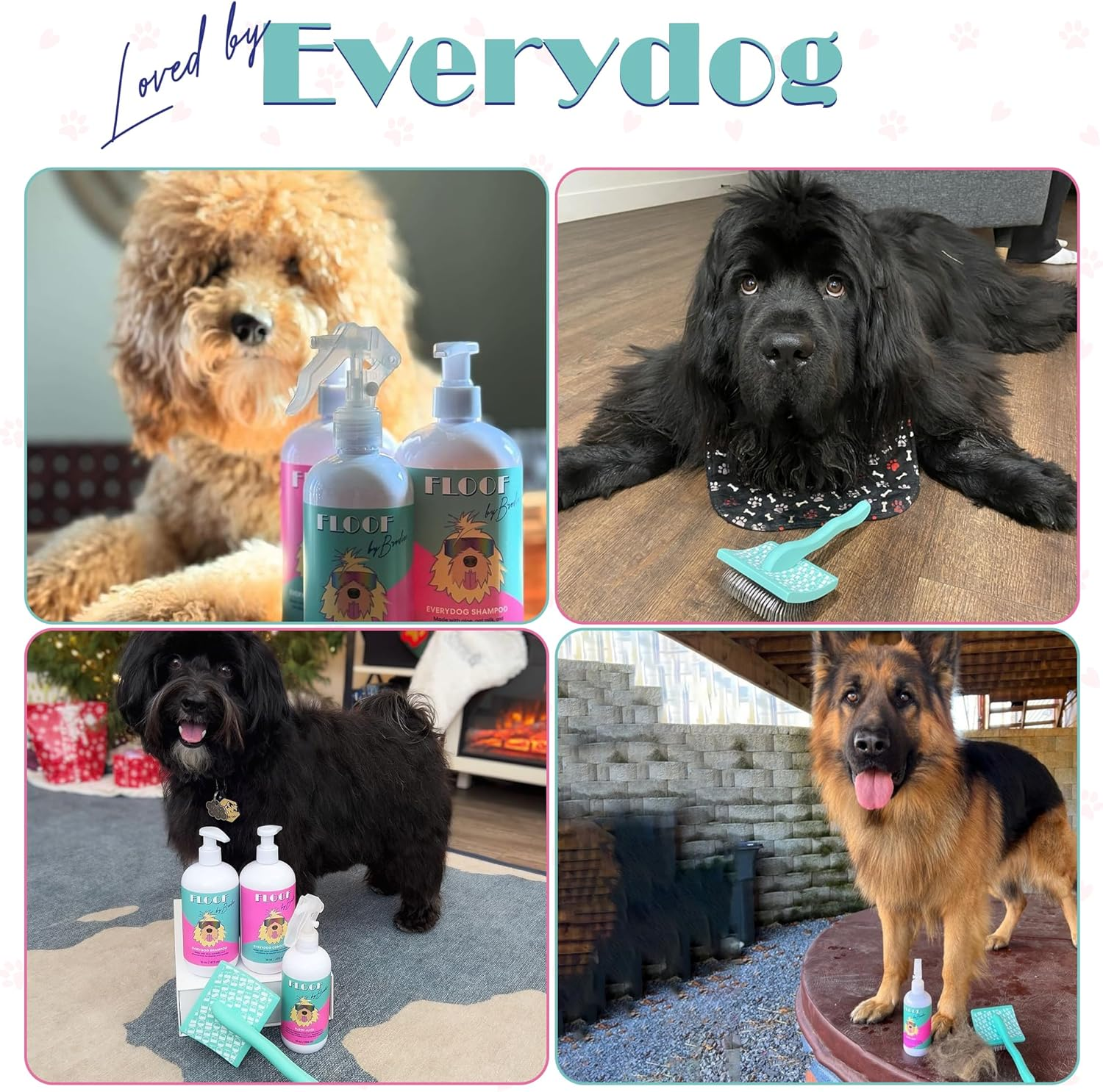 Floof by Brodie Dog Brush - Slicker for Shedding and Grooming - Best for Long Haired Dogs and Pets image number 1