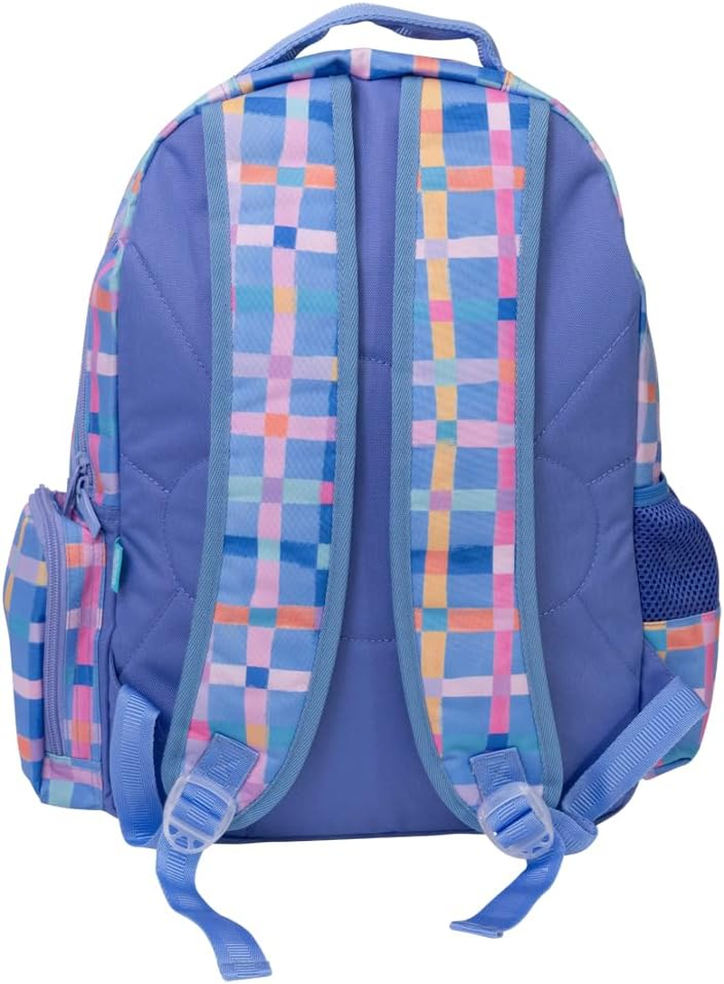Big Kids Backpack, Kids Backpack, Schoolbag,School Bag, School Backpack - Pastel Plaid image number 2