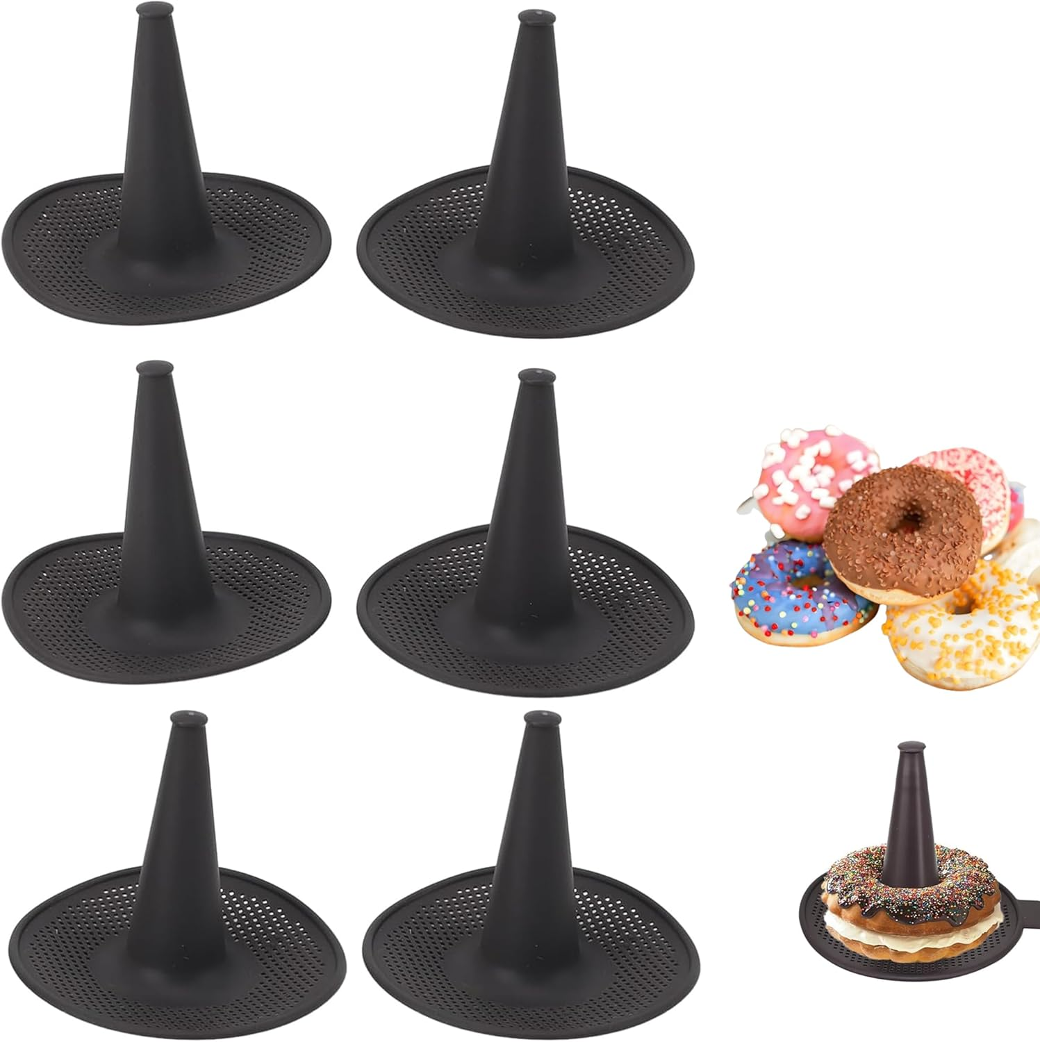 6 Pcs Bread & Donut Silicone Moulds,Donut Pans Set,Baking Cake Mould,Non-Stick Silicone Donut Pans,Pastry Molds for Baking Bagel,Doughnut,Cakes,Mousse Pudding image number 4