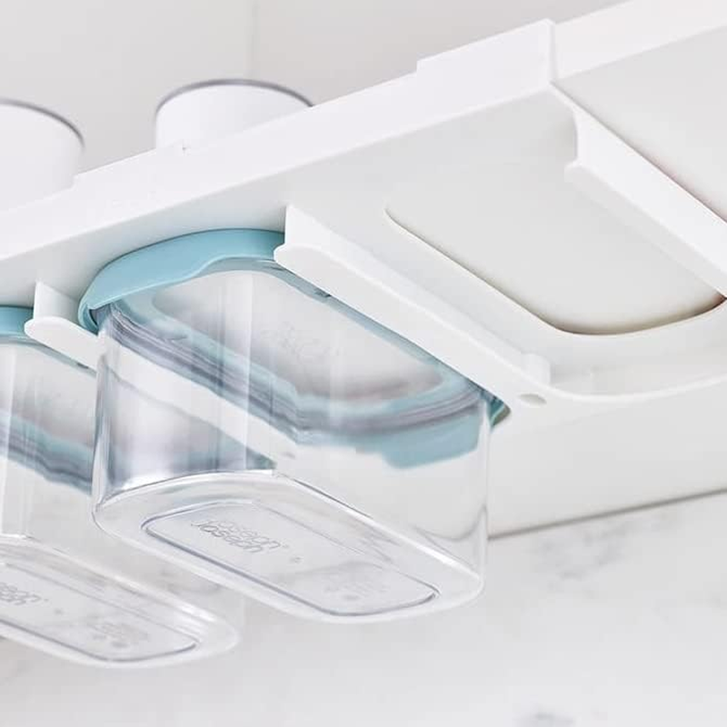 Joseph Joseph Cupboardstore 3-Piece Under-Shelf Storage Container Set of 3 X 900 Ml - Light Opal image number 4