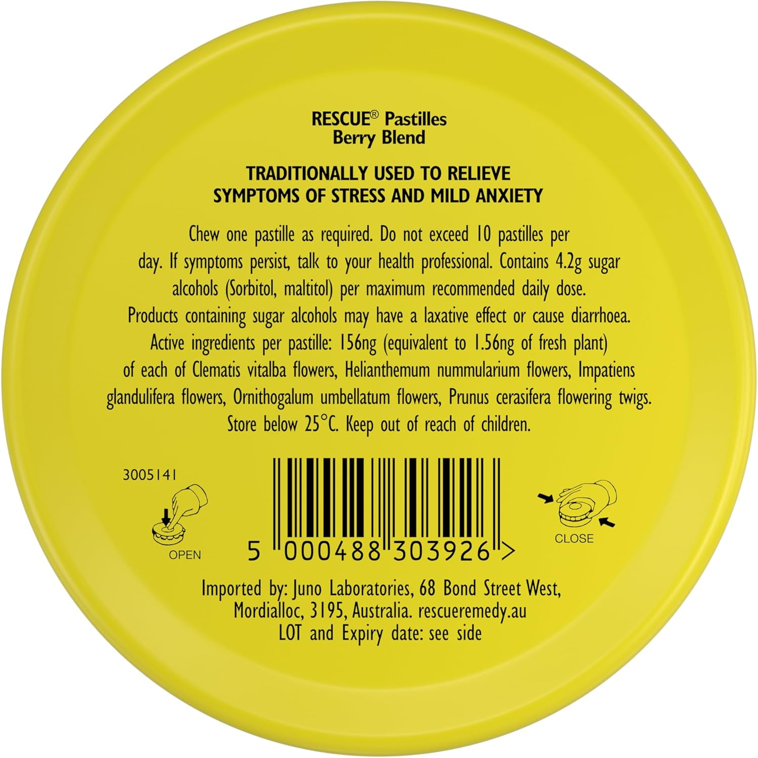 Rescue Remedy Berry Blend Pastilles 50 G image number 1